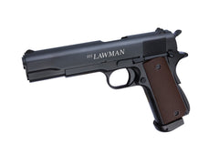 Pistolet CO₂ STI Lawman Blowback 6 mm noir — composant du pack AW