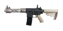 KJ Works M4 RIS Carbine GBBR Gaz 6 mm – Noir / Tan