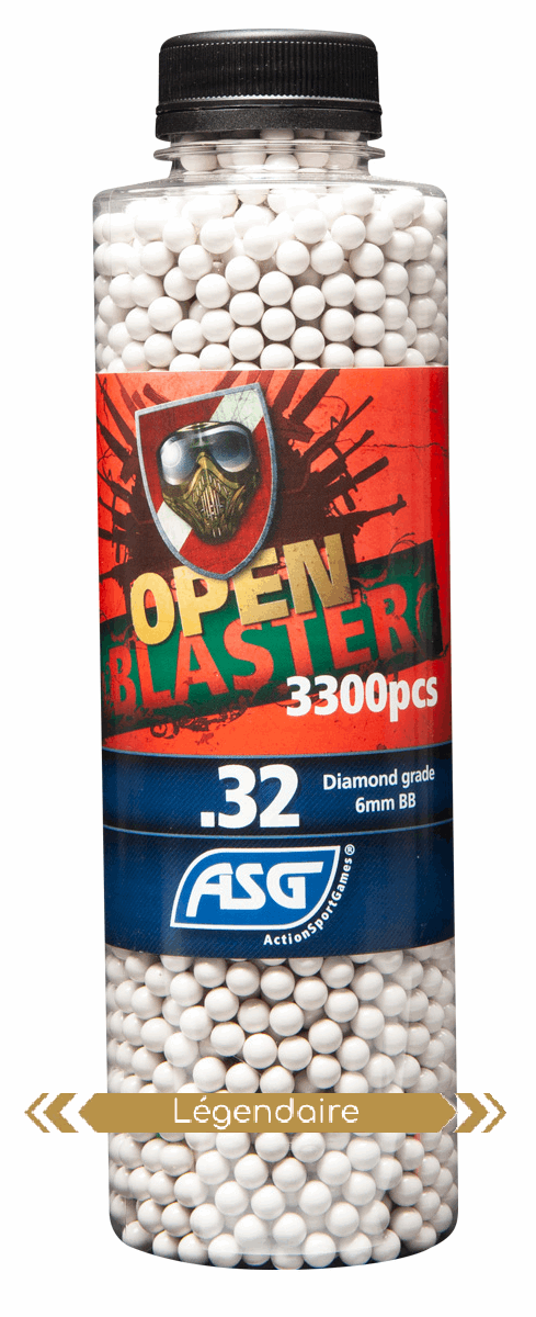 Billes BIO 0.32G Open Blaster en Bouteilles de 3300 - ASG