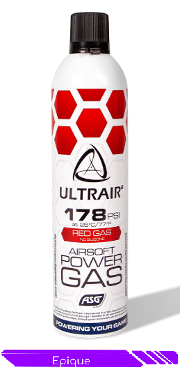 Bouteille de gaz 178 PSI Ultrair, non siliconé 700ml - ASG