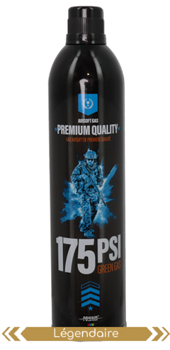 Green Gas lubrifié 175 PSI 500 ml – Powair — composant du pack AW