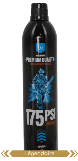 Green Gas lubrifié 175 PSI 500 ml – Powair — composant du pack AW
