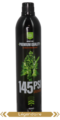 Green Gas lubrifié 145 PSI 500 ml – Powair — composant du pack AW