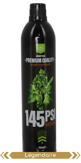 Green Gas lubrifié 145 PSI 500 ml – Powair — composant du pack AW