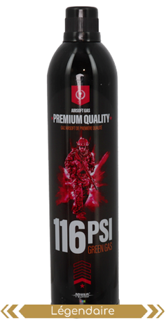 Green Gas lubrifié 116 PSI 500 ml – Powair — composant du pack AW