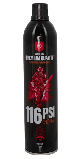 Green Gas lubrifié 116 PSI 500 ml – Powair