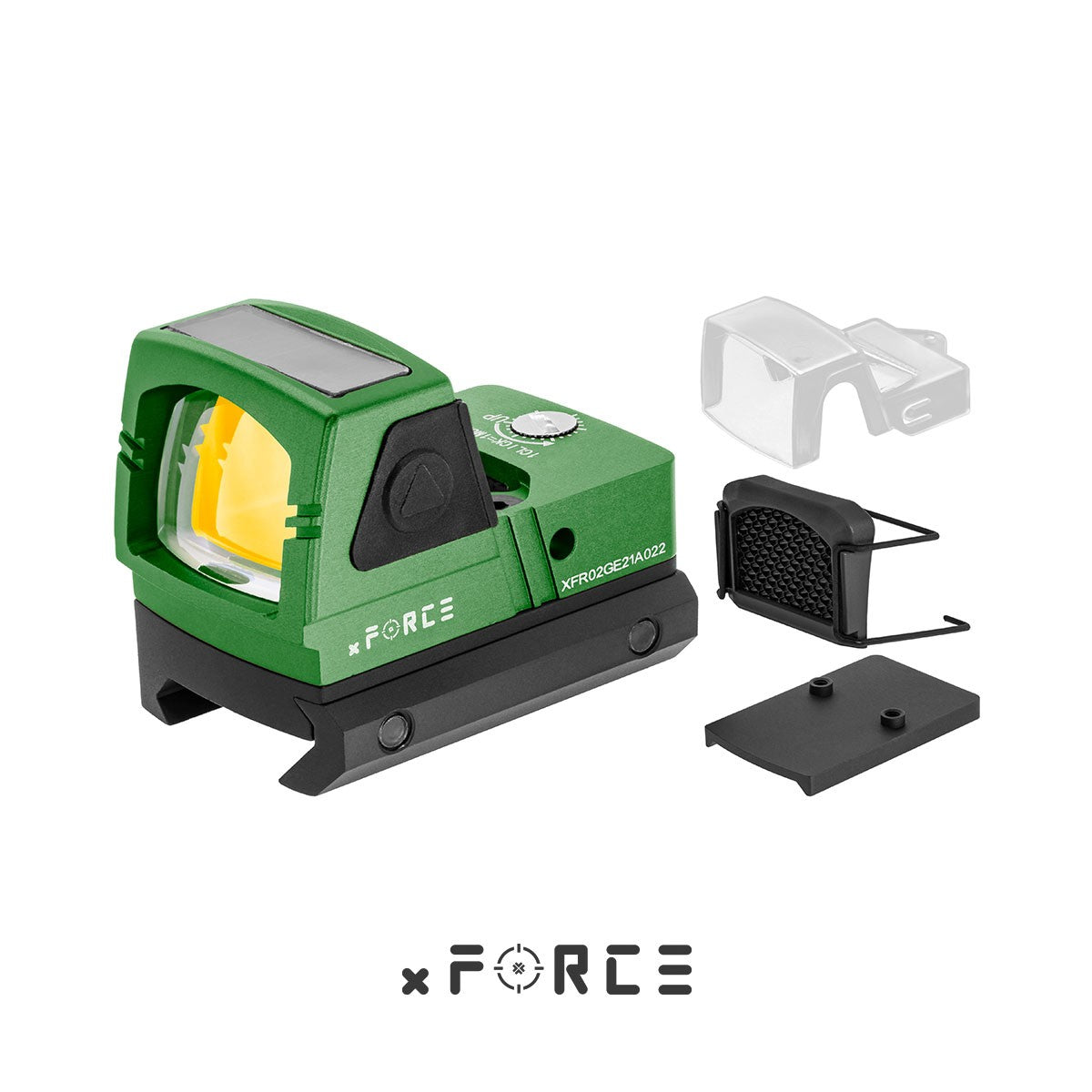 Point rouge mini solaire vert — JA00071