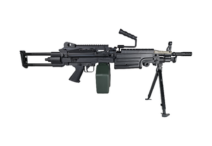 Réplique mitrailleuse M249 Para Polymère Noir et Tan :  FN Herstal-A&K / AEG