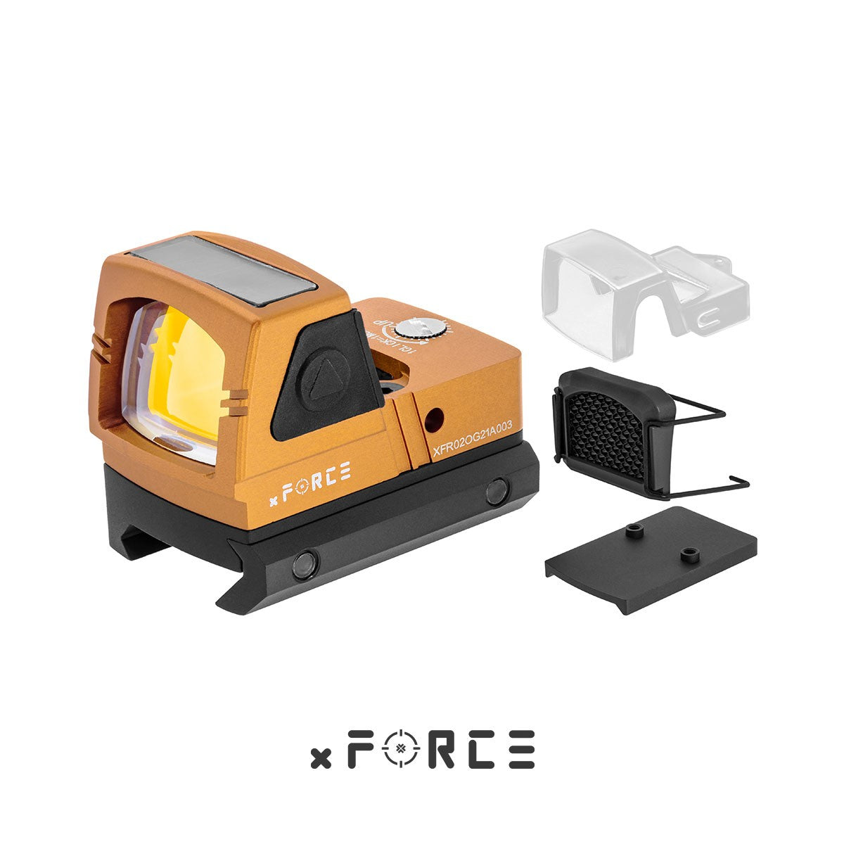 Point rouge mini solaire orange — JA00073