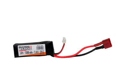 Batterie LIPo 7.4V 1300mAh T-Dean 25C : Swiss arms