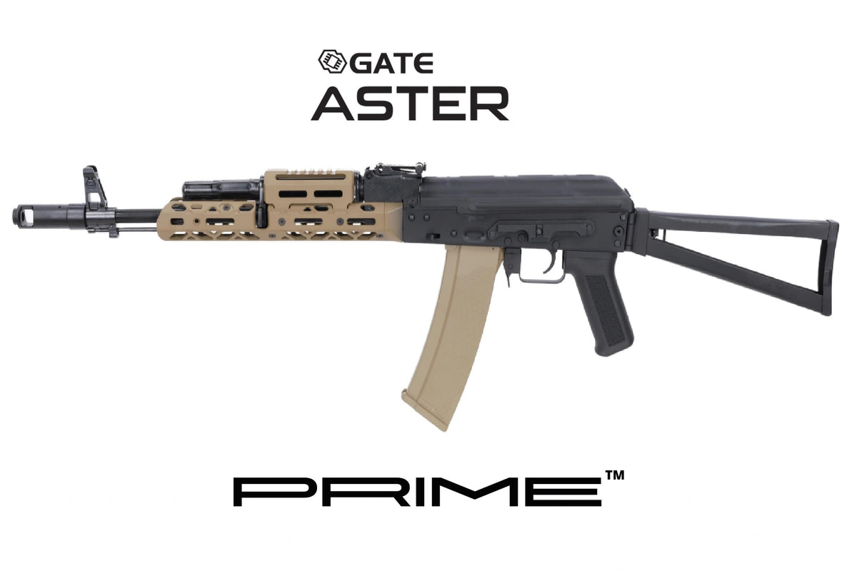Réplique longue airsoft Specna Arms SA-PJ13 PRIME BLDC ASTER ETU 6 mm — Half Tan — Réf. SA00378