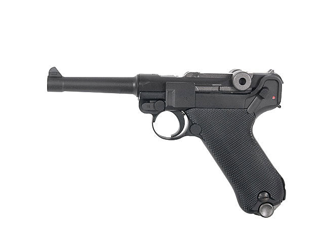 WE P08 4 pouces GBB Gaz 6 mm – Noir