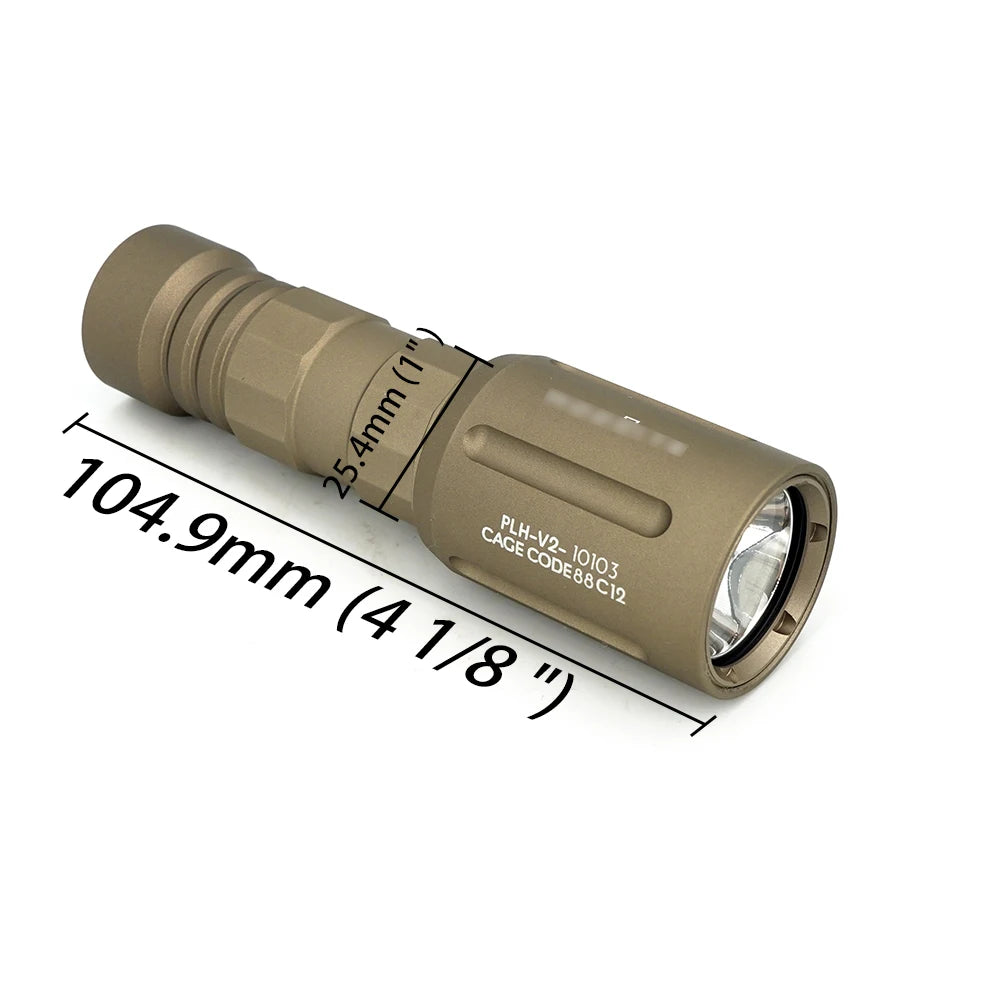 Lampe tactique type PLHv2 – version longue ou courte