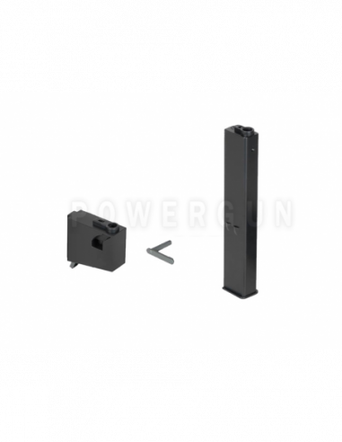 Adaptateur Ares M4 + chargeur 9 mm 45 billes — Réf. AR40084
