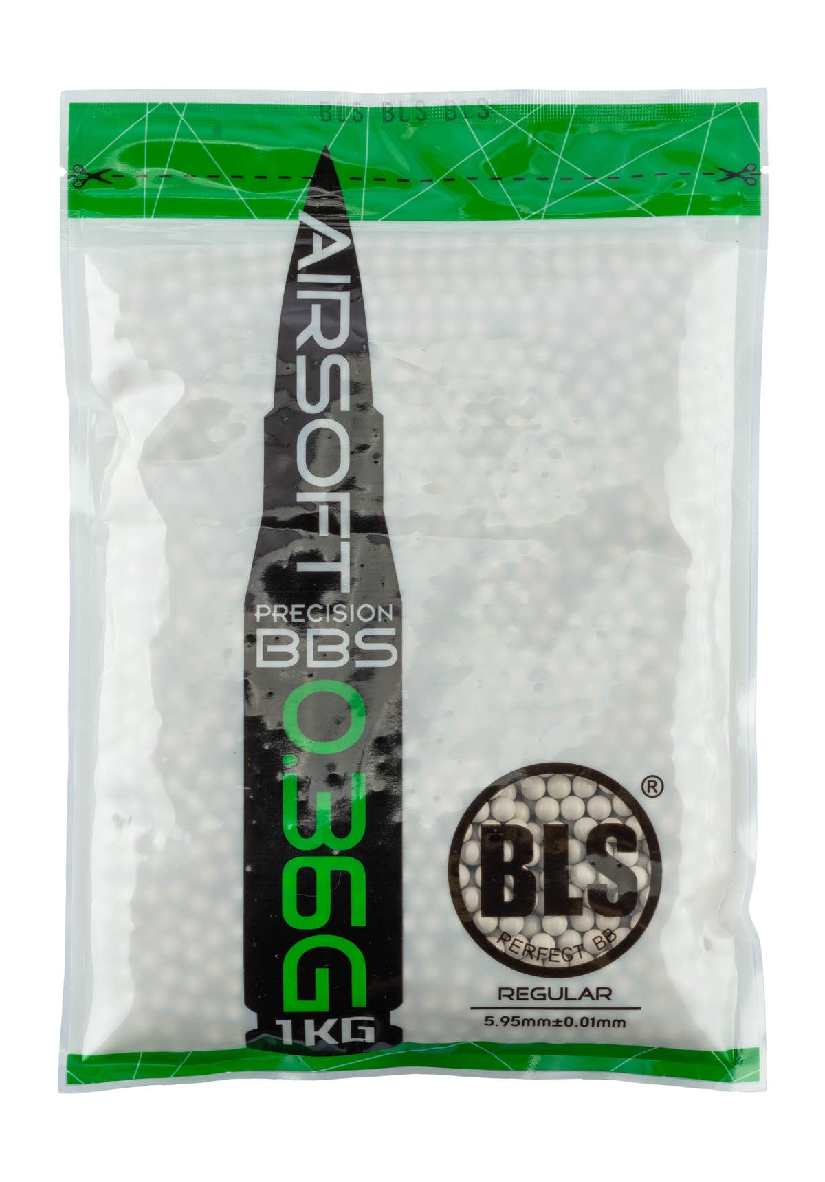 Billes lourdes 6mm airsoft BLS 0.36g – Sac de 1 kg