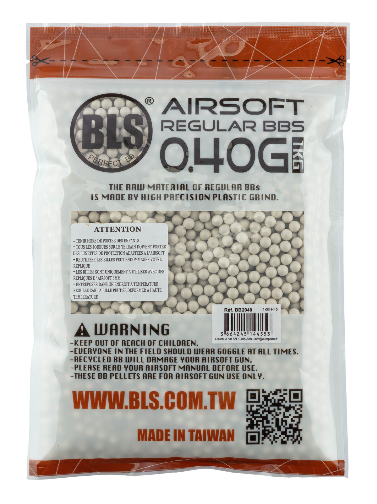 Billes lourdes 0.40g airsoft BLS – Sac de 1 kg