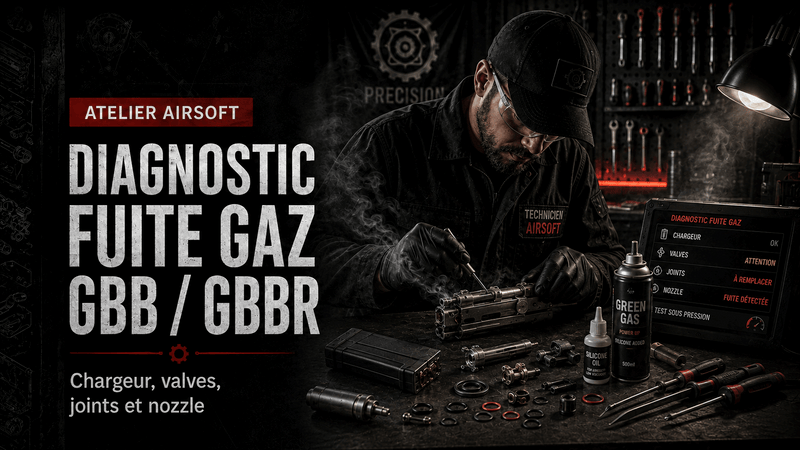 Diagnostic fuite gaz GBB / GBBR – chargeur, valves, joints et nozzle