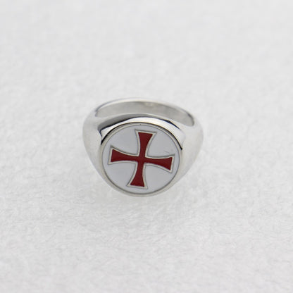 Bague en émail rouge Templiers Assassin's Creed 3