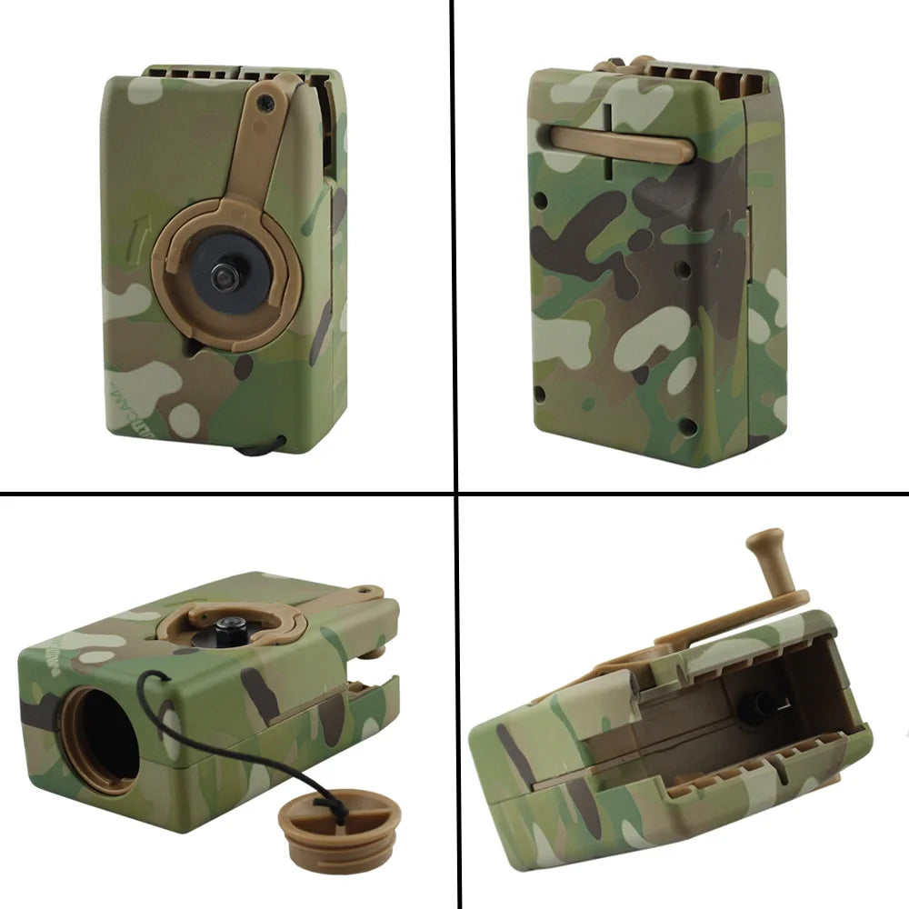 Speed loader à manivelle VULPO pour chargeurs Airsoft M4 – adaptateurs disponibles