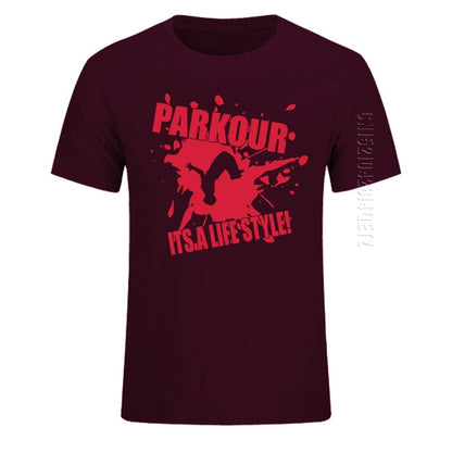 T-shirt Parkour "Its A Lifestyle", en coton