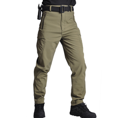 Pantalon cargo tactique multipoches doublé polaire – Plusieurs camouflages
