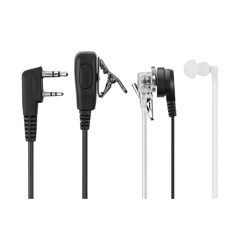 Oreillette PTT 2 broches pour radios Kenwood / Baofeng