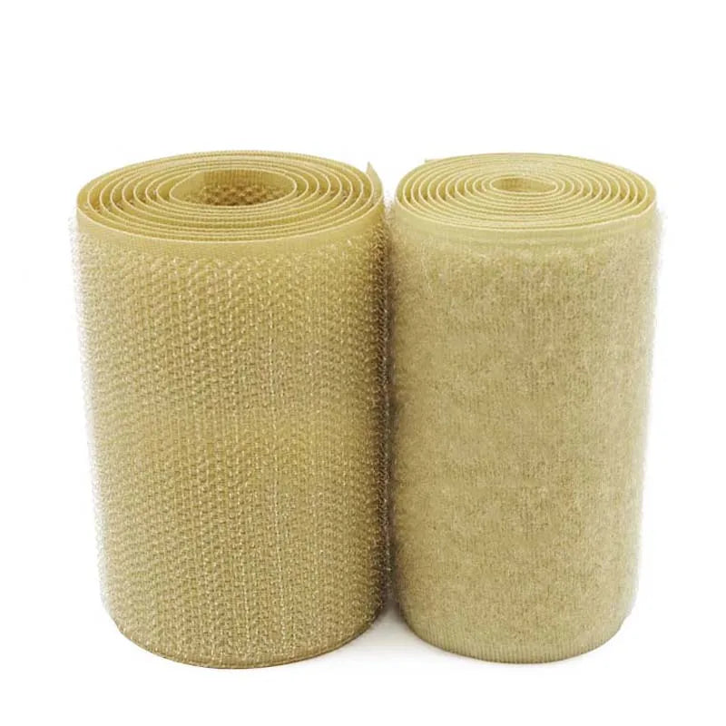 Bande auto-agrippante à coudre 100 mm – khaki, au mètre