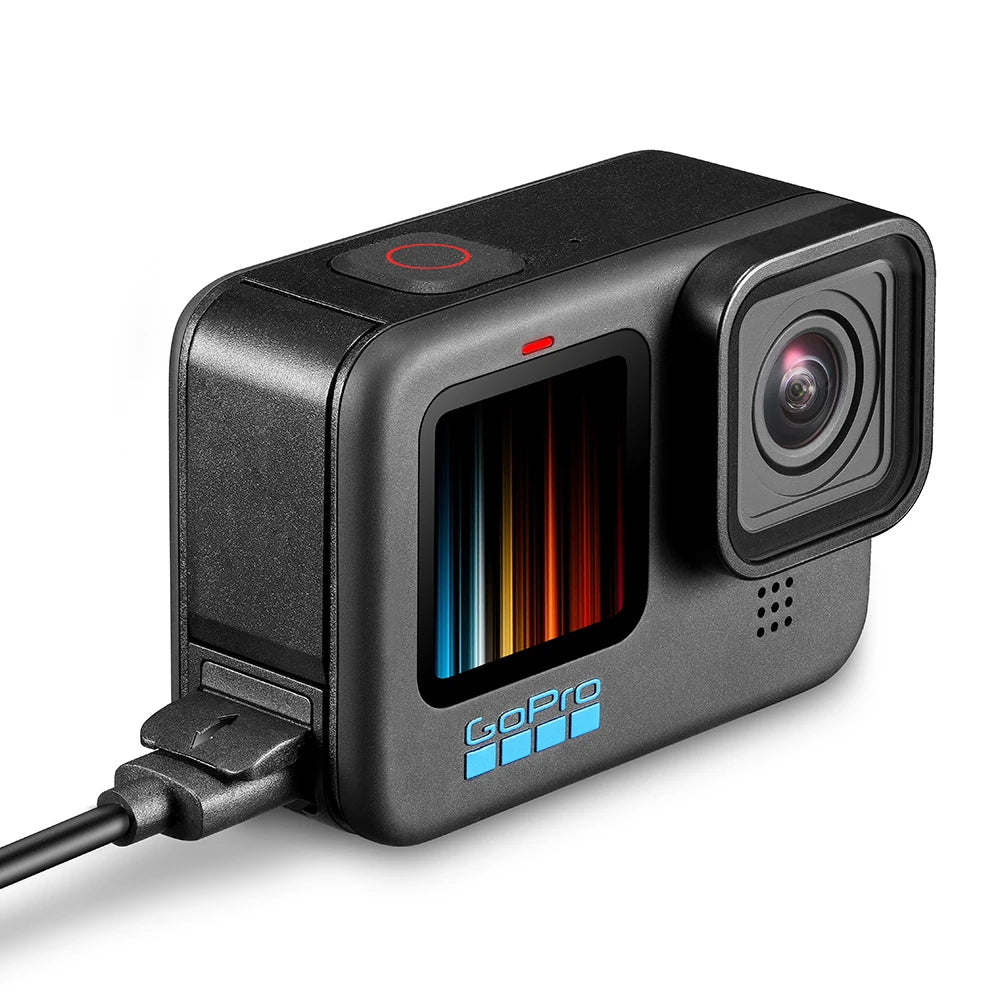 Couvercle de batterie noir à rabat pour GoPro Hero 9, 10, 11, 12