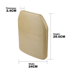 Plaque factice synthétique type SAPI pour gilet tactique