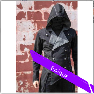Manteau long Assassin’s Creed Unity – S à 5XL