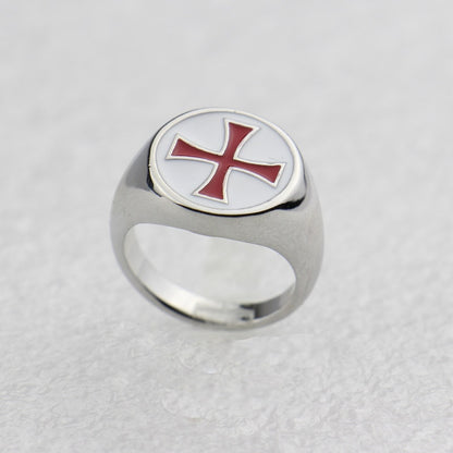 Bague en émail rouge Templiers Assassin's Creed 3