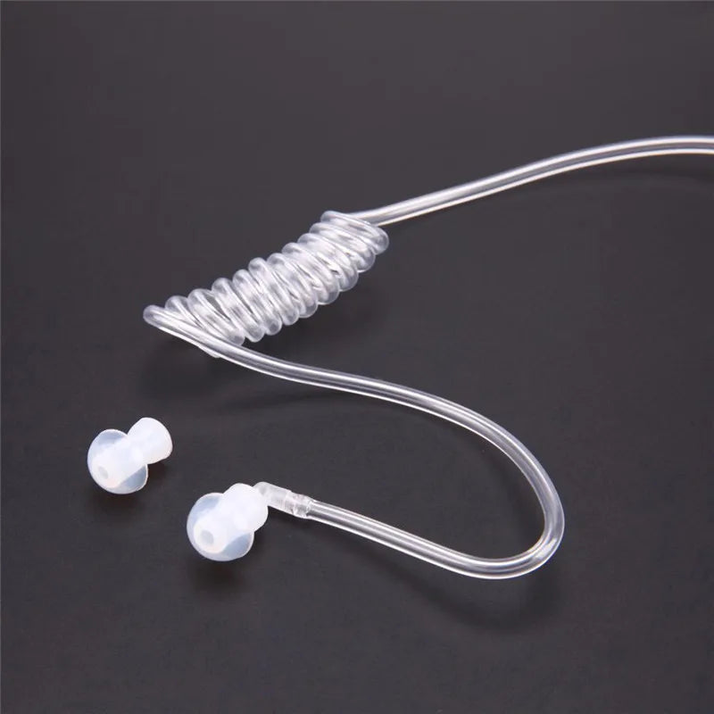 Micro laryngophone 3,5 mm avec oreillette et bouton PTT