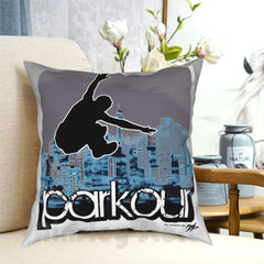 Taie d’oreiller Parkour bleue – 4 tailles