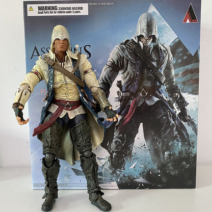 Figurine Connor et Edward Kenway de 28cm, Assassin's Creed 3 et Assassin's Creed 4 Black Flag