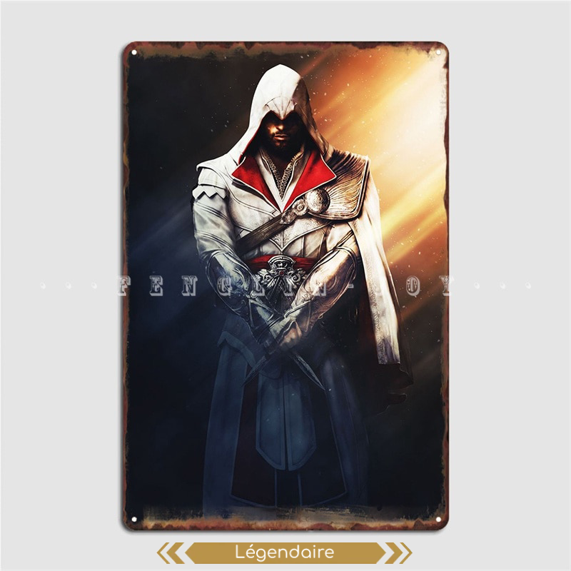Plaque en métal Ezio Auditore, Assassin's Creed Brotherhood