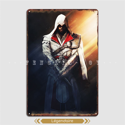 Plaque en métal Ezio Auditore, Assassin's Creed Brotherhood