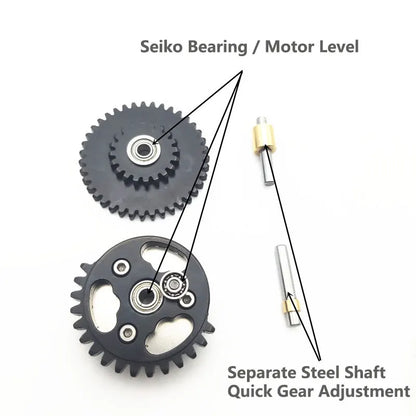 Set d'engrenages avec roulement à billes CNC high speed - pour gearbox V2 et V3 - 13:1/16:1/18:1/32:1/100:200/100:300