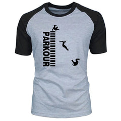 T-shirt Parkour pour homme en coton – 10 motifs