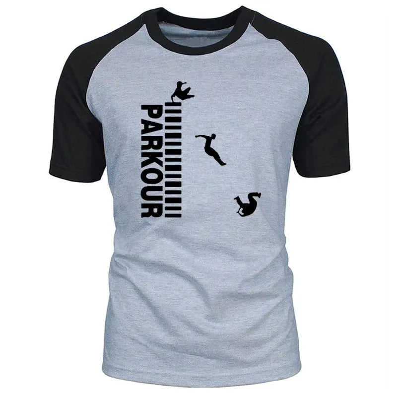 T-shirt Parkour pour homme en coton – 10 motifs