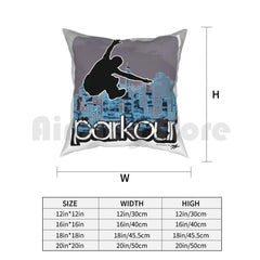 Taie d’oreiller Parkour bleue – 4 tailles