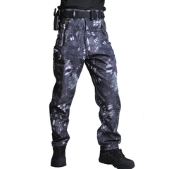 Pantalon cargo tactique multipoches doublé polaire – Plusieurs camouflages