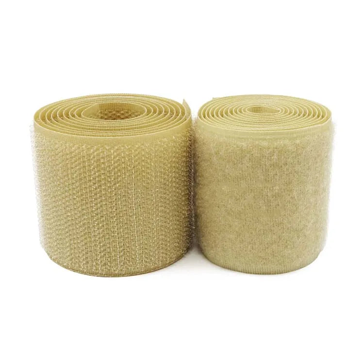 Bande auto-agrippante à coudre 100 mm – khaki, au mètre