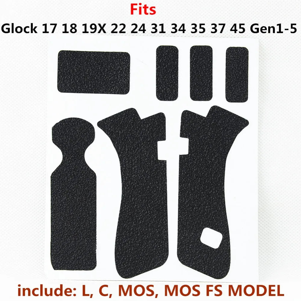 Grip adhésif antidérapant pour poignée type Glock – plusieurs modèles
