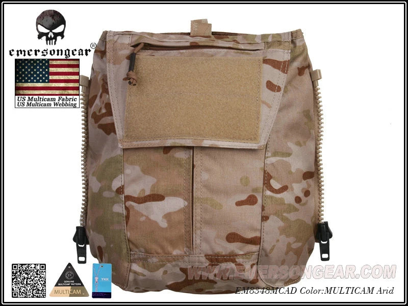 Panneau arrière Zip-On pour plate carrier – Emersongear