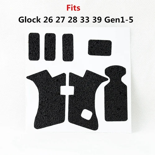 Grip adhésif antidérapant pour poignée type Glock – plusieurs modèles