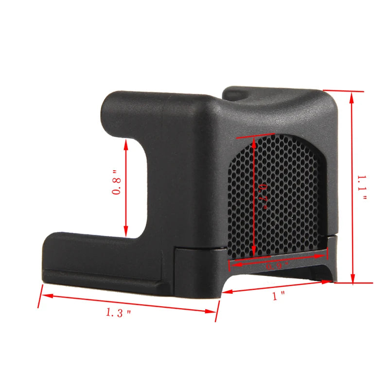 Killflash nid d’abeille pour viseur type RMR – noir / tan