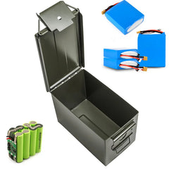 Boîte métallique de rangement pour batteries LiPo