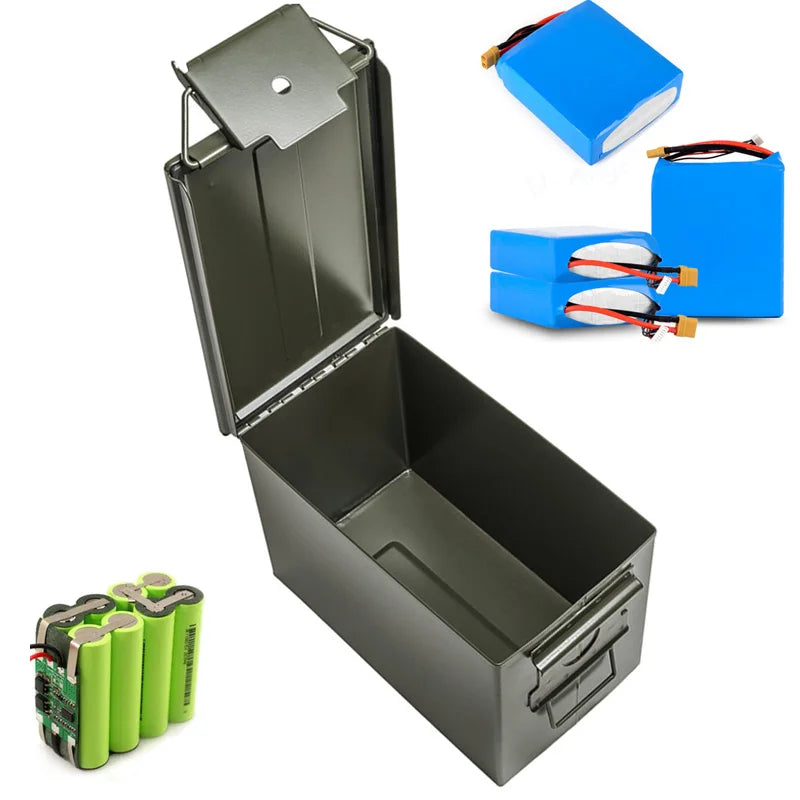 Boîte métallique de rangement pour batteries LiPo