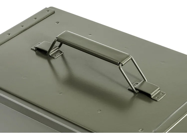 Boîte métallique de rangement pour batteries LiPo – 25,5 × 9 × 17 cm