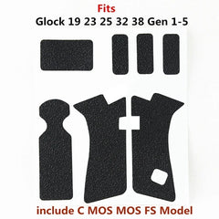 Grip adhésif antidérapant pour poignée type Glock – plusieurs modèles